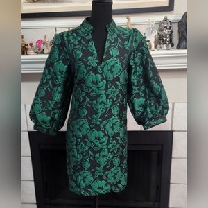 Entro Green Floral Dress